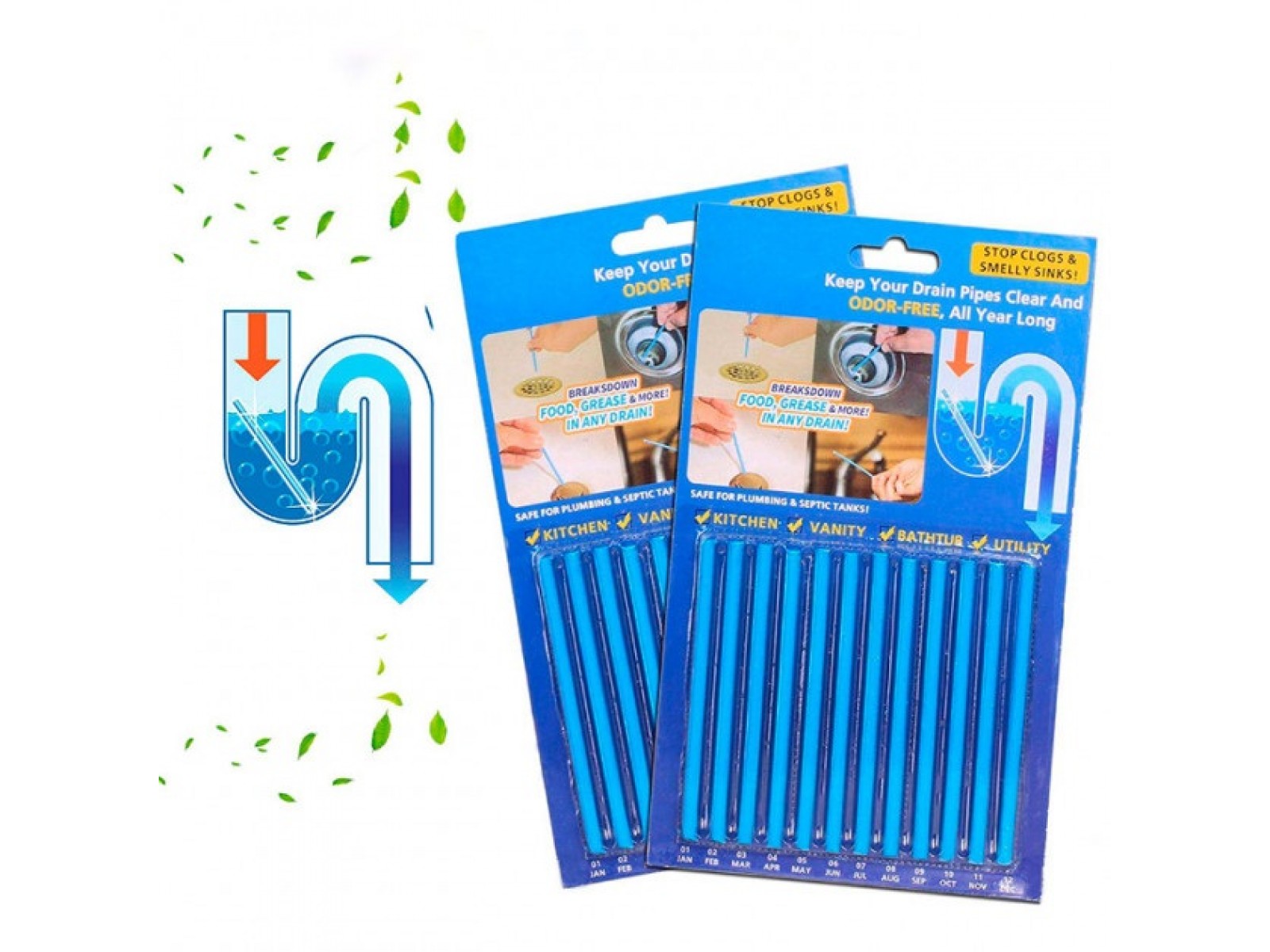 Bețișoare pentru curățarea țevilor Sani Sticks