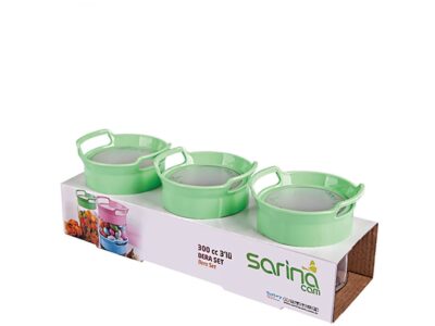Set de borcane din sticlă 3 buc Sarina Bera 330 ml