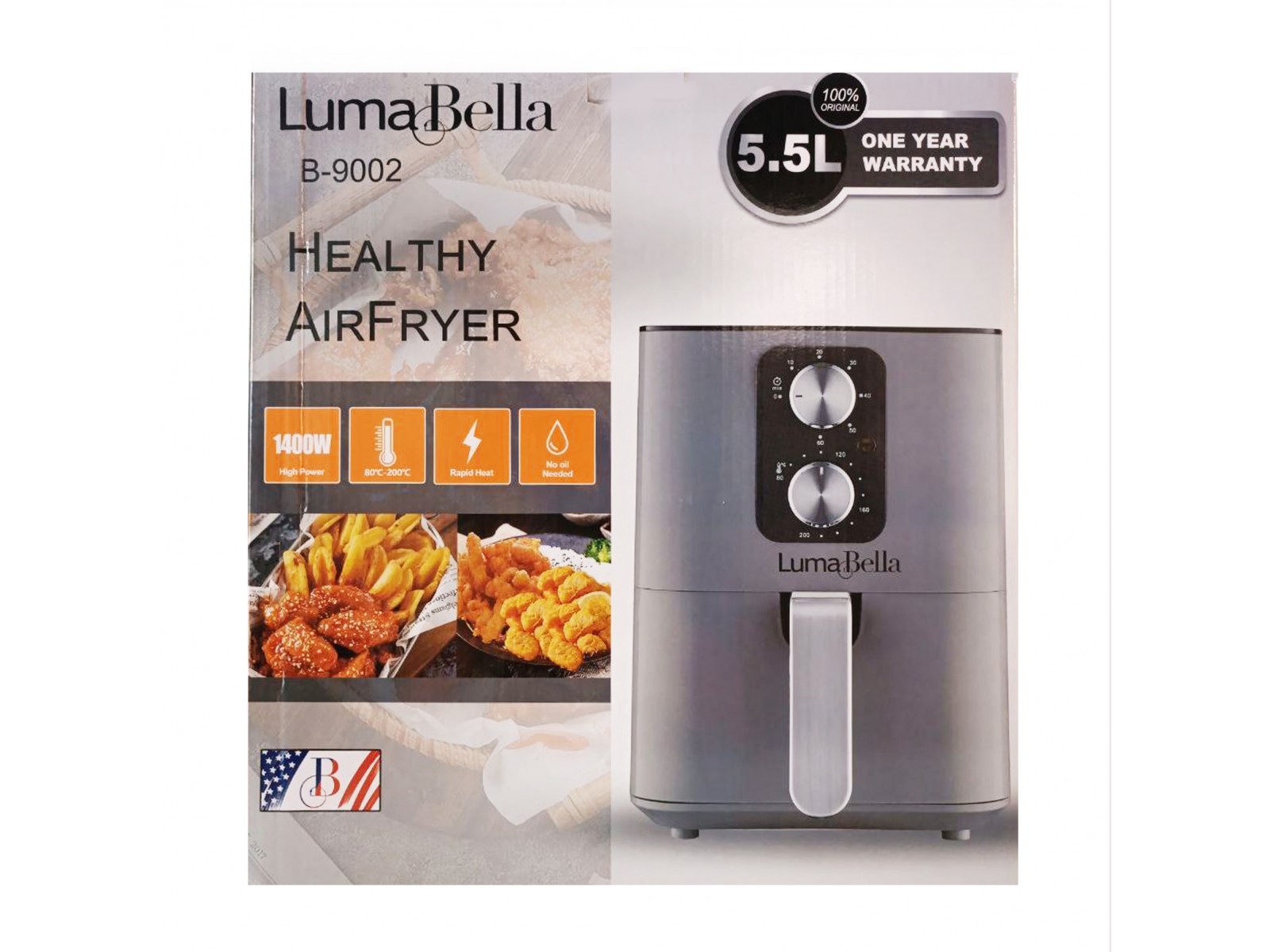 Aerofriteuză 5.5L LumaBella (B-9002)