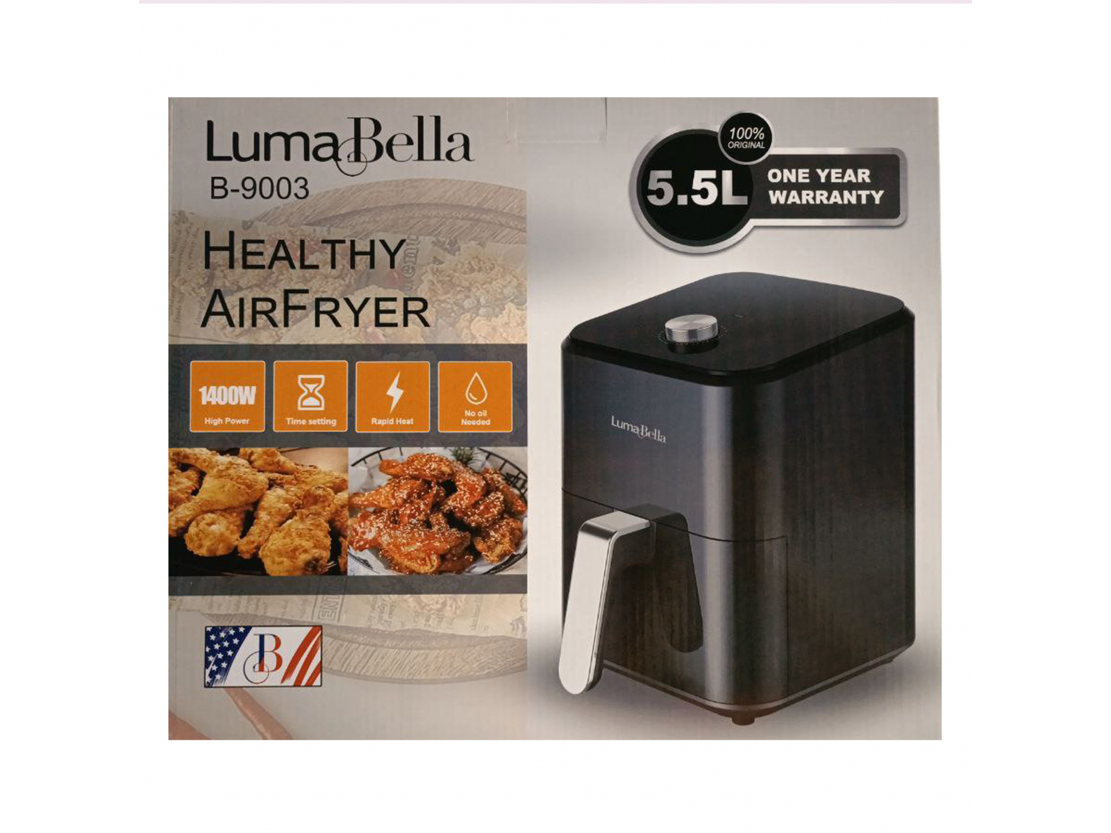 Aerofriteuză LumaBella 5.5L (B-9003)