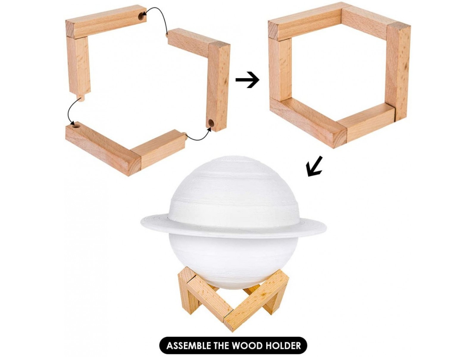 Veioză 3D SATURN 15 сm