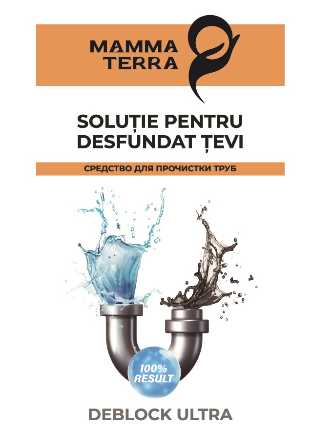 Soluție pentru desfundat țevi deblock ultra MammaTerra