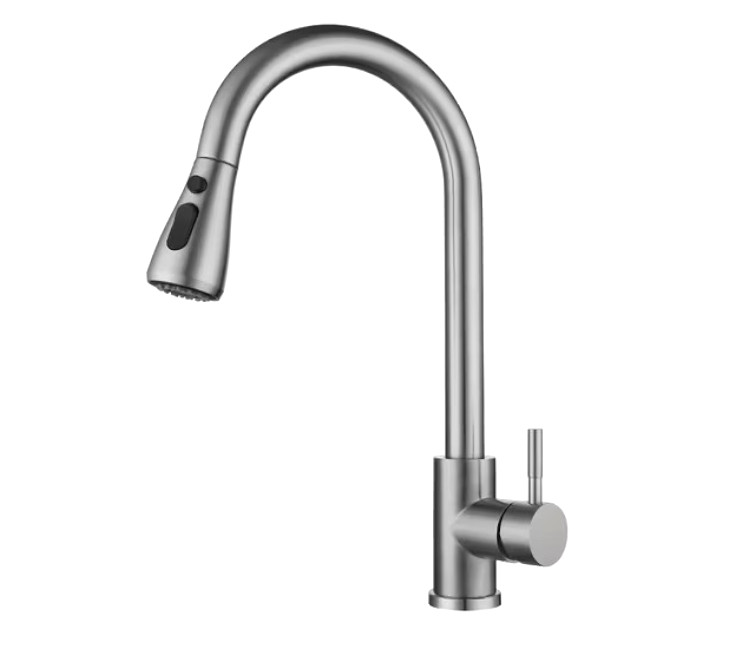 Baterie de bucătărie Inox cu senzor 455 (gri)