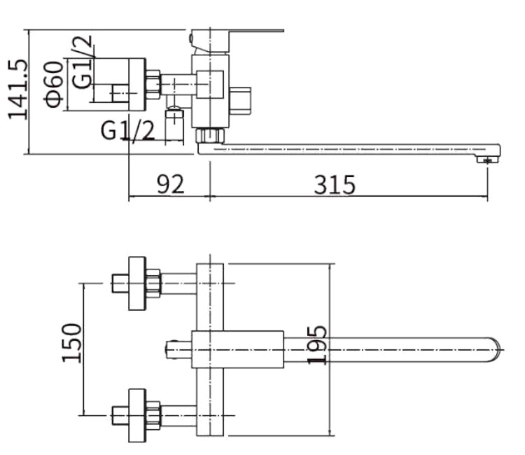Baterie pentru cadă Inox 17470 (negru)