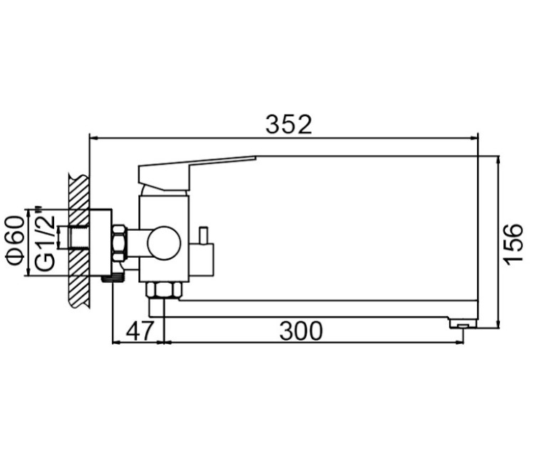 Baterie pentru cadă Inox 17870 (negru)