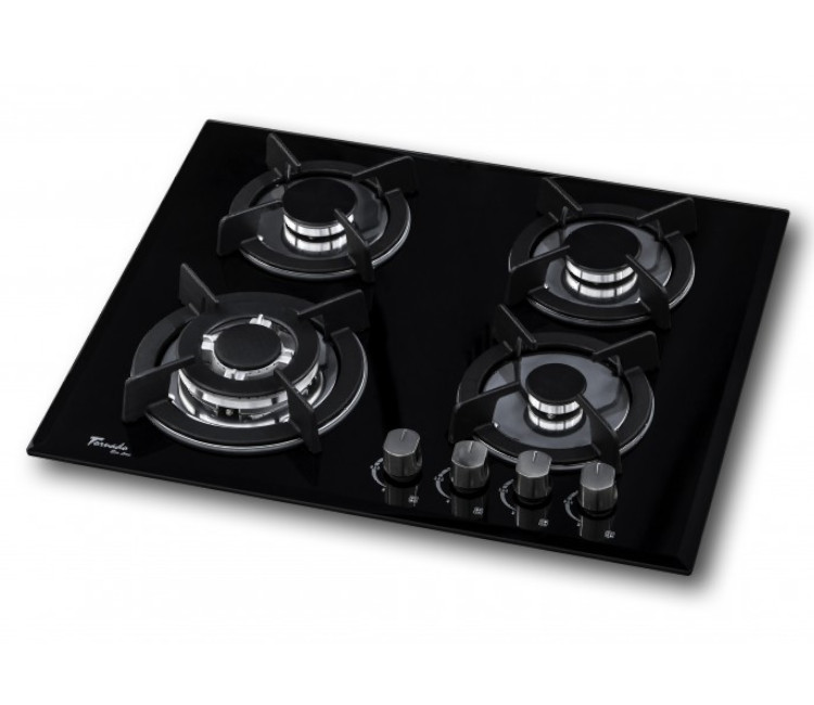 Plită incorporabilă pe gaz 2229 HG14B ECO GLASS (negru)