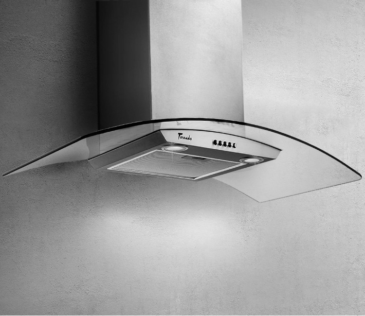 Hotă de bucătărie cupolară 35339 EVA 1200 (90) IX LED (gri)