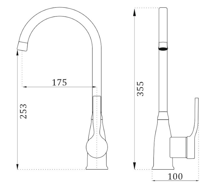 Baterie de bucătărie Inox 61191 (gri)