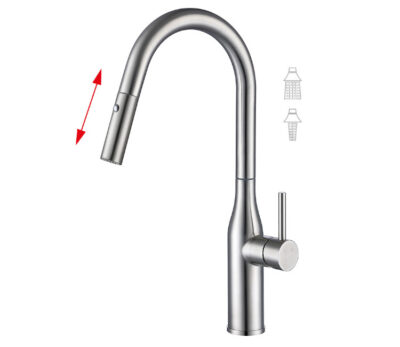 Baterie de bucătărie Inox KI-70004-02 (gri)