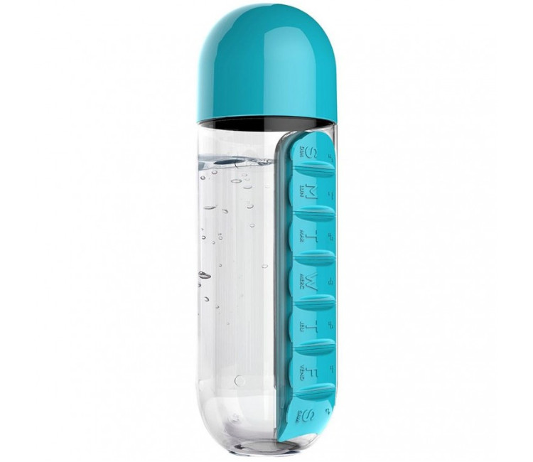 Sticlă de apă cu compartiment pentru pastile Pill &Vitamin