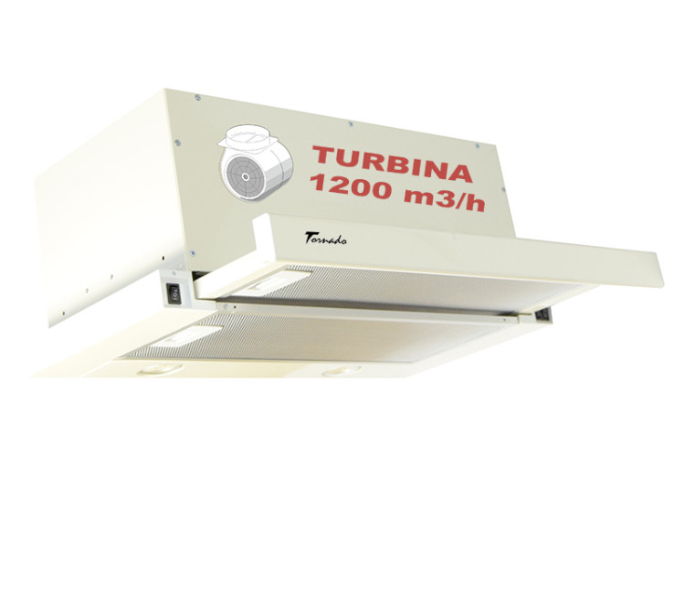 Hotă de bucătărie incorporabilă 45476 STORM 1200/60 LED (bej)