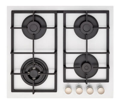 Plită incorporabilă pe gaz 2283  LVT 8025 WH GL (alb)