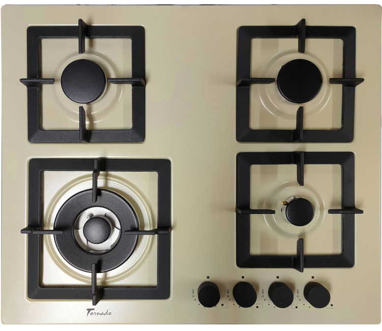 Plită incorporabilă pe gaz 2280 SL-4G221 IVORY (bej)