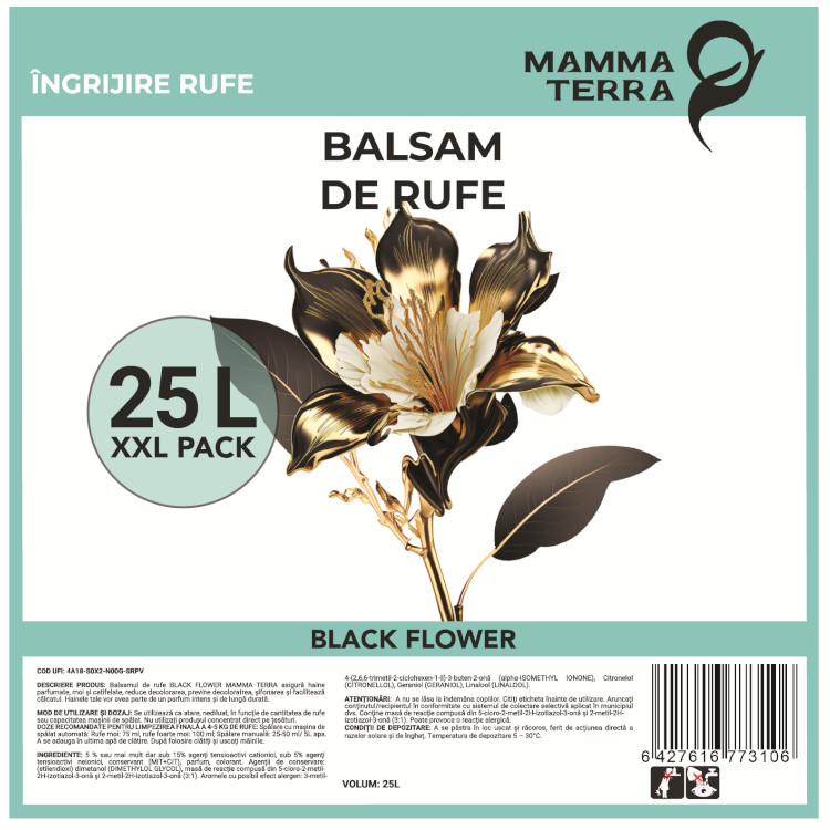 Balsam de rufe black flower MammaTerra (25L)