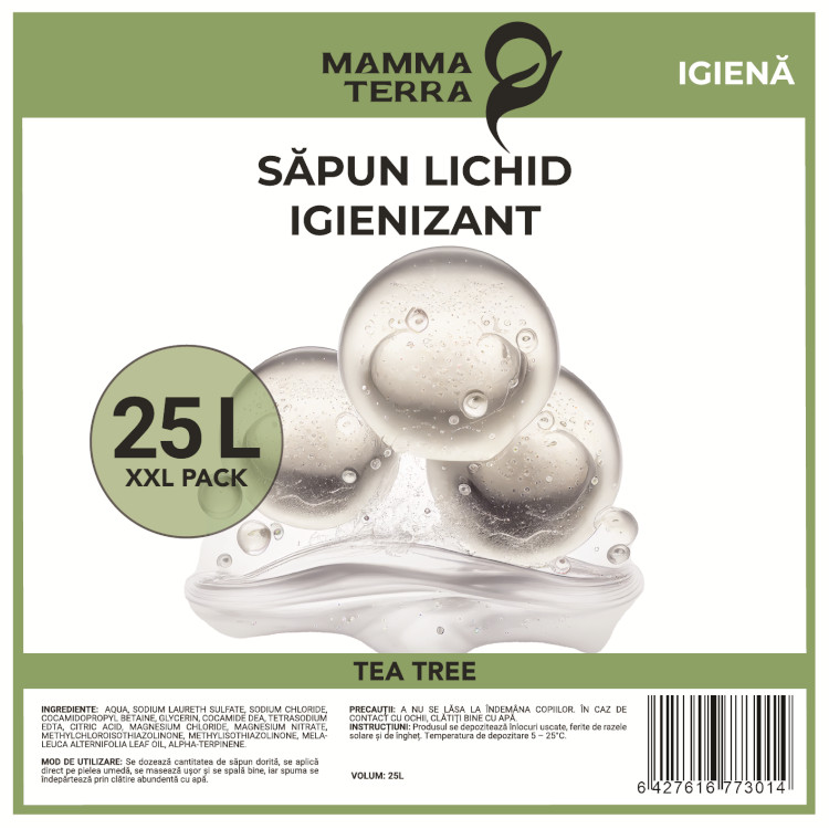 Săpun lichid igienizant arbore de ceai MammaTerra (25L)