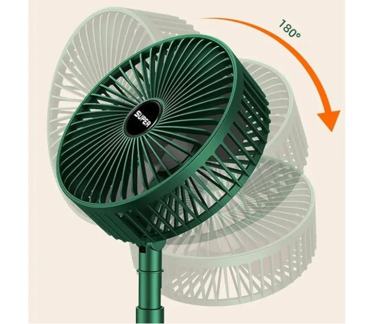 Ventilator pliabil cu acumulator 1.5W (verde)
