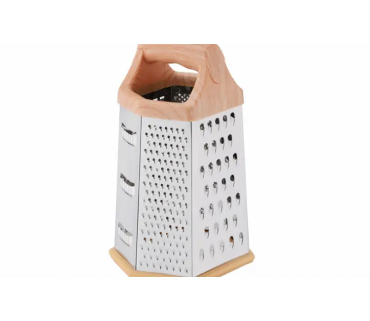 Răzătoare hexagonală din inox - 6 fețe