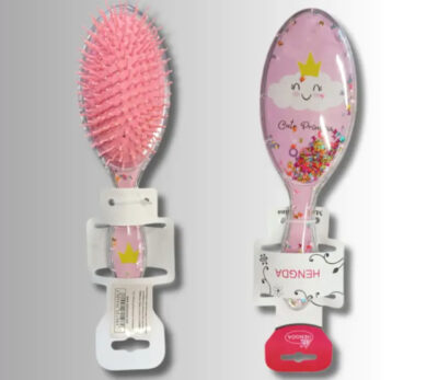 Perie de păr pentru copii Cute Princess cu sclipici