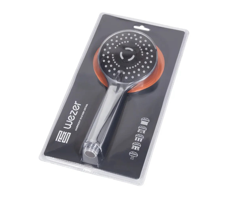 Cusătură de duș WEZER WKY-36 cu 5 funcții (crom)