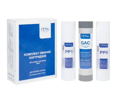 Set de cartușe pentru osmoză inversă ITAL PP3IT (PP5 + CTO10 + PP1)