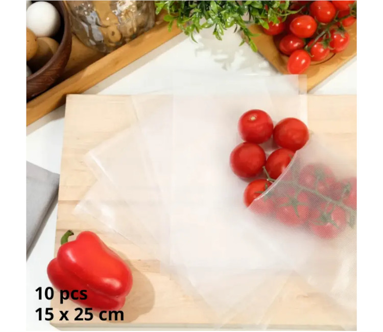 Set pungi pentru aparat de vidat 15×25 cm (set 10 buc)