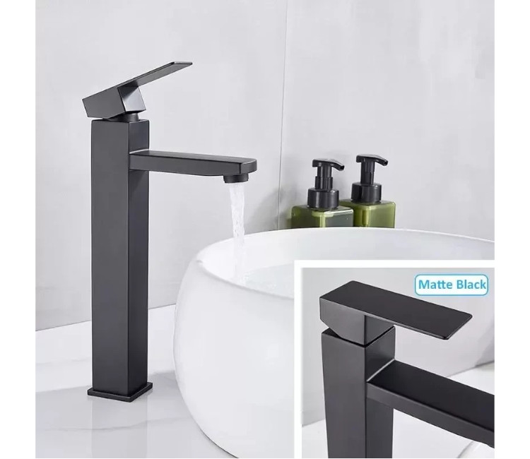Baterie pentru lavoar Wezer PRO11-02-BLACK Ø35 (negru)