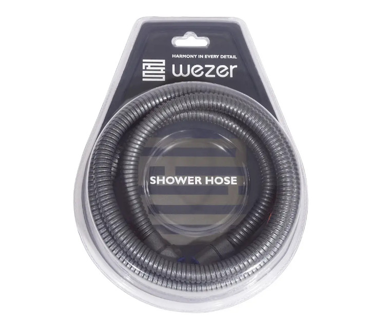 Furtun de duș Inox WEZER WKR-008-150-GG - 1500mm (GunGrey)