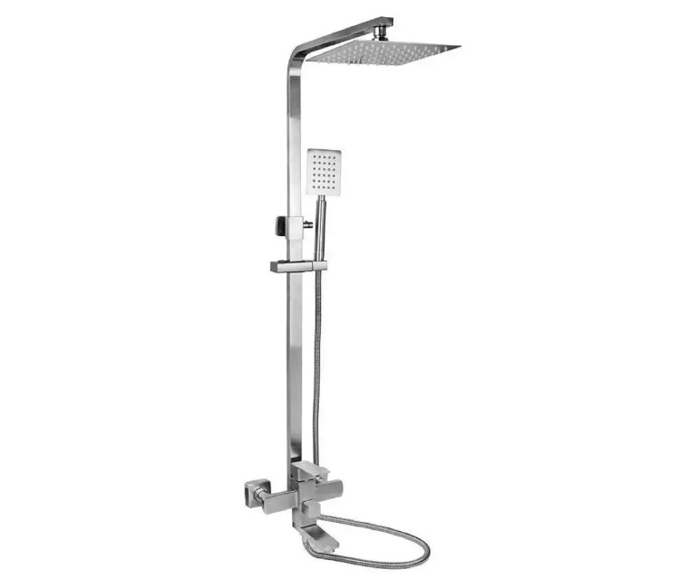 Coloană de duș WEZER PRO16-02 Ø35 (inox satinat)