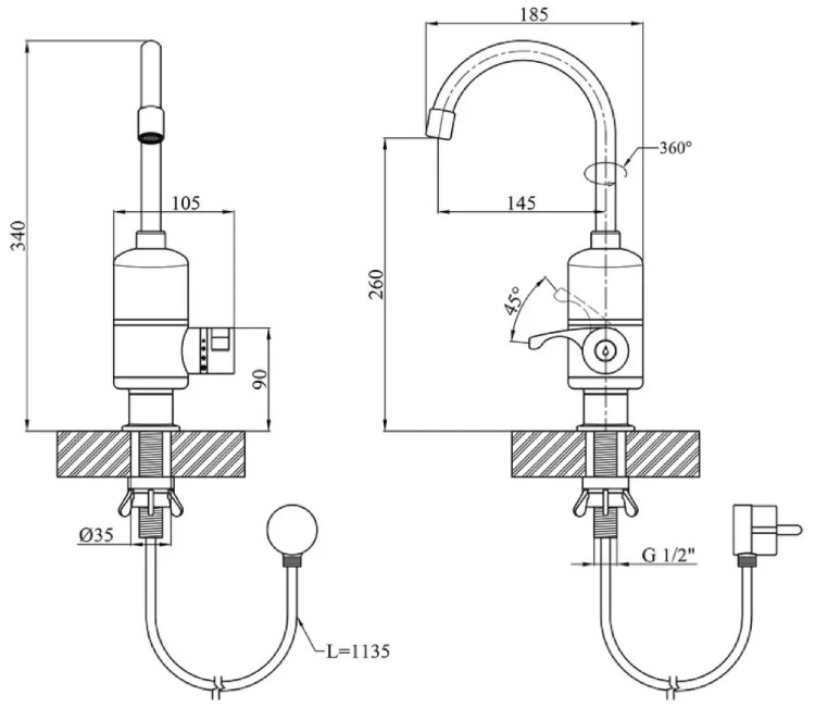 Baterie electrică WEZER SDR-A05 (alb)