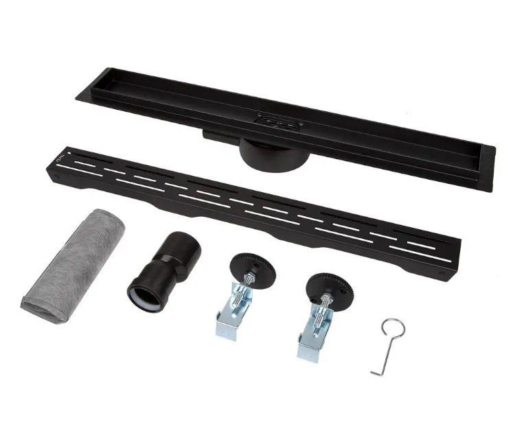 Rigolă de duș ITAL IT03-FT01/500B rotativ 360° (negru)