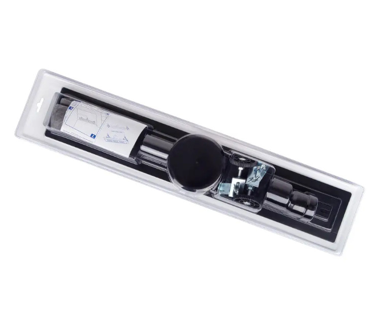 Rigolă de duș ITAL IT03-FT01/500B rotativ 360° (negru)