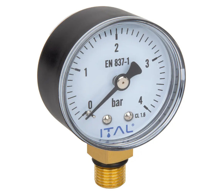 Manometru ITAL radial ∅50 ¼" 4 bar