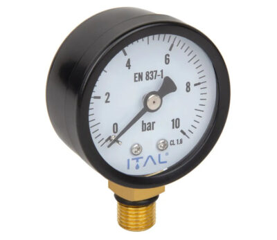 Manometru ITAL radial ∅50 ¼" 10 bar (metal)