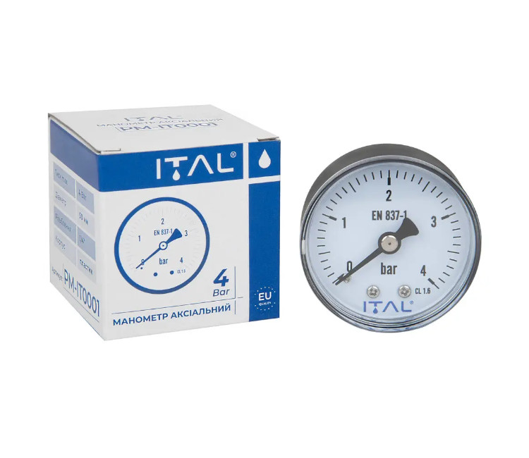 Manometru ITAL frontal ∅50 ¼" 4 bar
