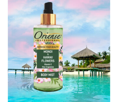 Spray pentru corp Oriense - Monoi & Hawaii Flowers (250 ml)