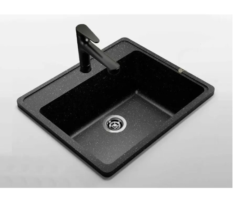 Chiuveta Granit Elefant Standart E-565-4 - 56×49 (negru)