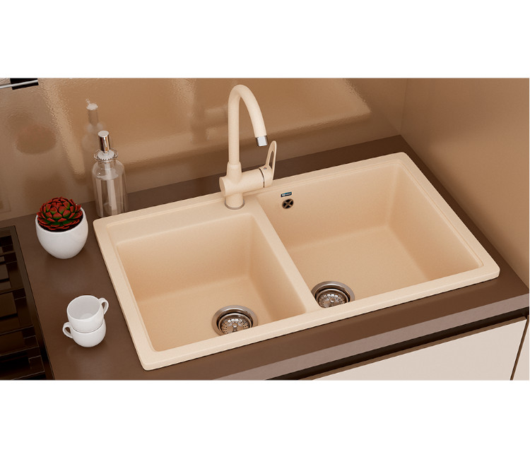 Chiuveta Granit U-200-328 - 84×48 (bej)