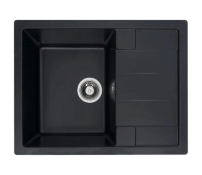 Chiuveta Granit Elefant Premium Intenso 65×50 (negru metalic)
