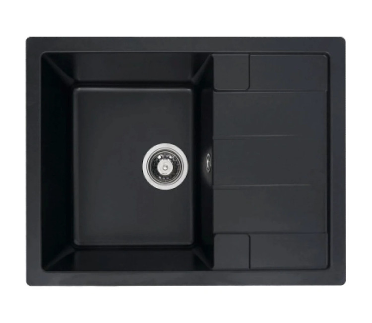 Chiuveta Granit Elefant Premium Intenso 65×50 (negru metalic)