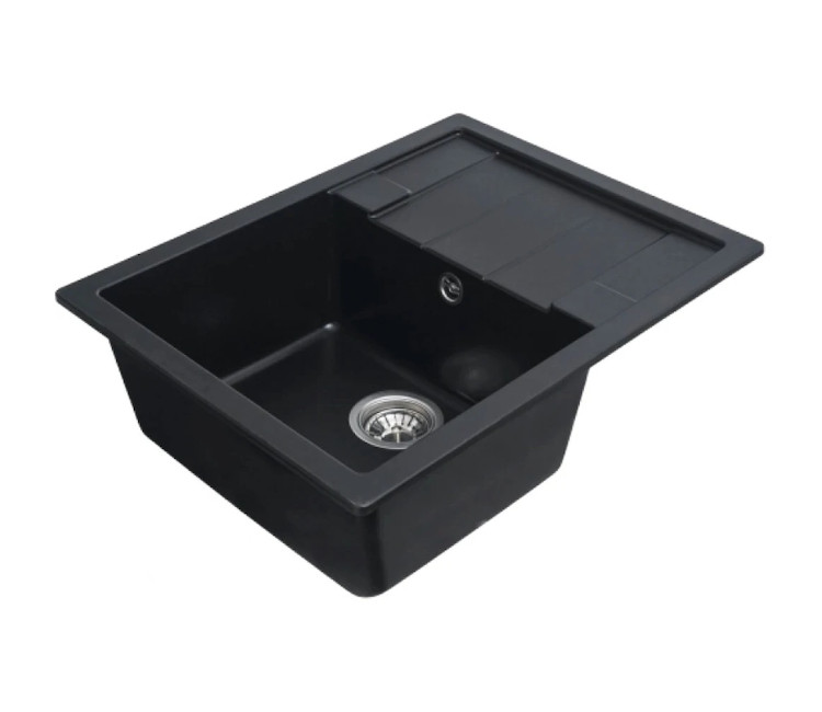 Chiuveta Granit Elefant Premium Intenso 65×50 (negru metalic)