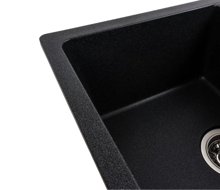 Chiuveta Granit Elefant Premium Zirkone 62×50 (Carbon)