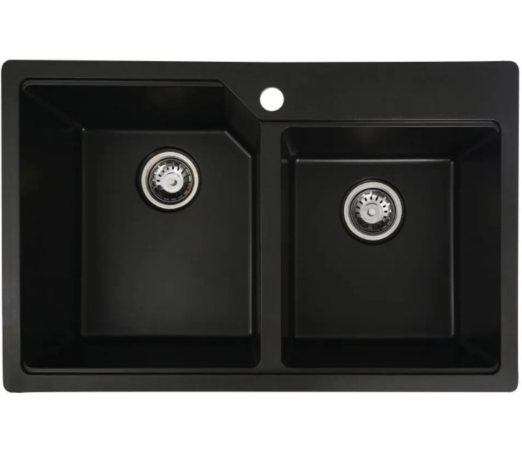 Chiuveta Granit Elefant Premium Harmony 78×50 (negru)