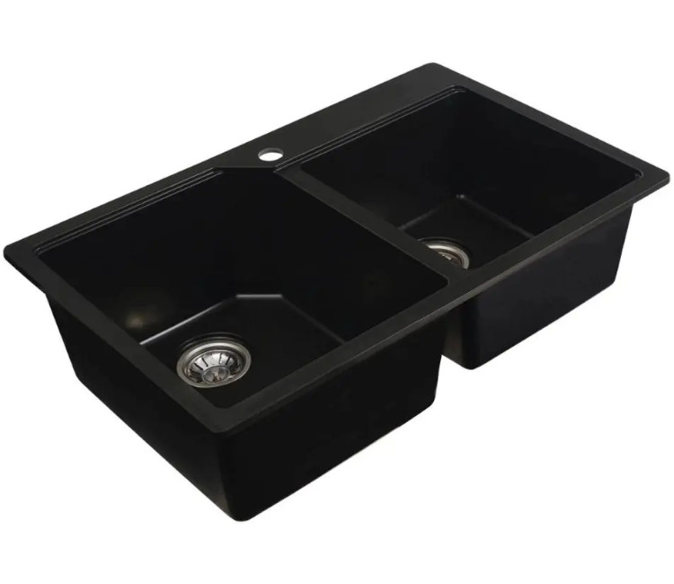 Chiuveta Granit Elefant Premium Harmony 78×50 (negru)