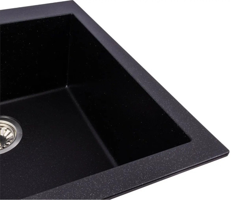Chiuveta Granit Elefant Premium Galax 50×50 (negru metalic)