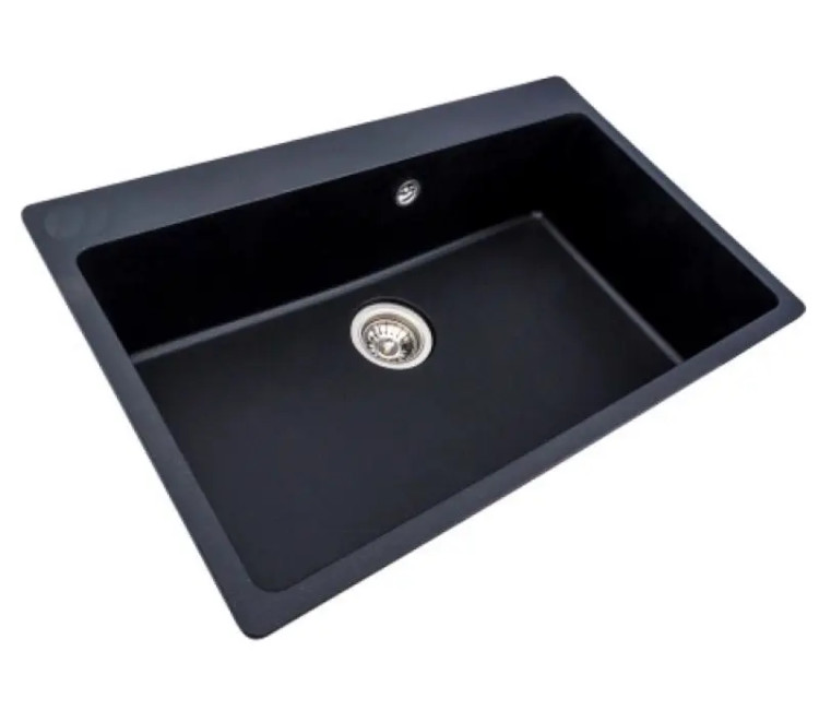 Chiuveta Granit Elefant Premium Bogema 78×50 (negru metalic)