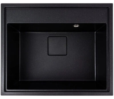 Chiuveta Granit Elefant Premium Sherlit 60×50 (negru metalic)
