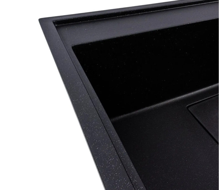 Chiuveta Granit Elefant Premium Sherlit 60×50 (negru metalic)