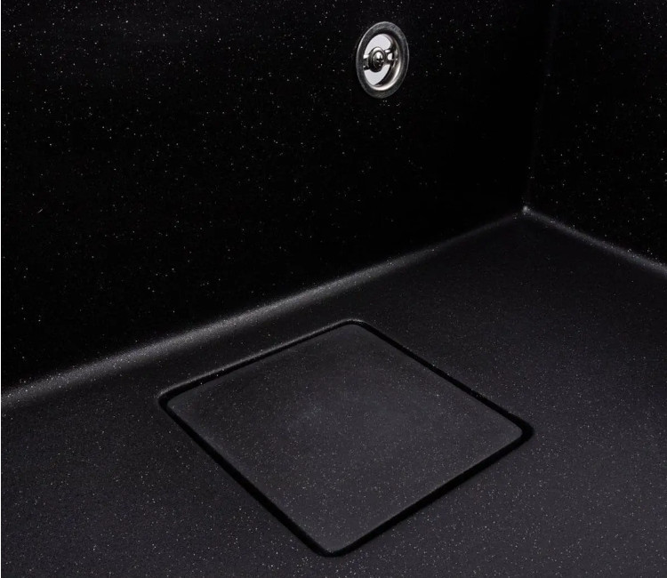 Chiuveta Granit Elefant Premium Sherlit 60×50 (negru metalic)