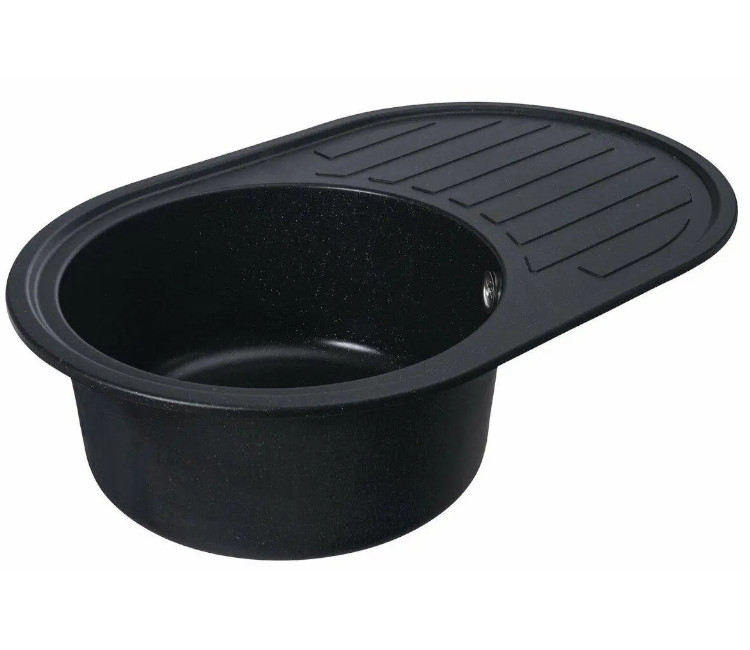 Chiuveta Granit Elefant Premium Lira 77×50 (negru metalic)