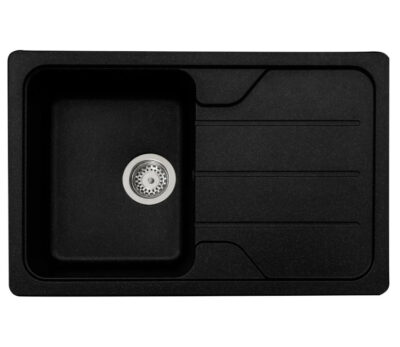 Chiuveta Granit Elefant Premium Verona 78×50 (negru metalic)